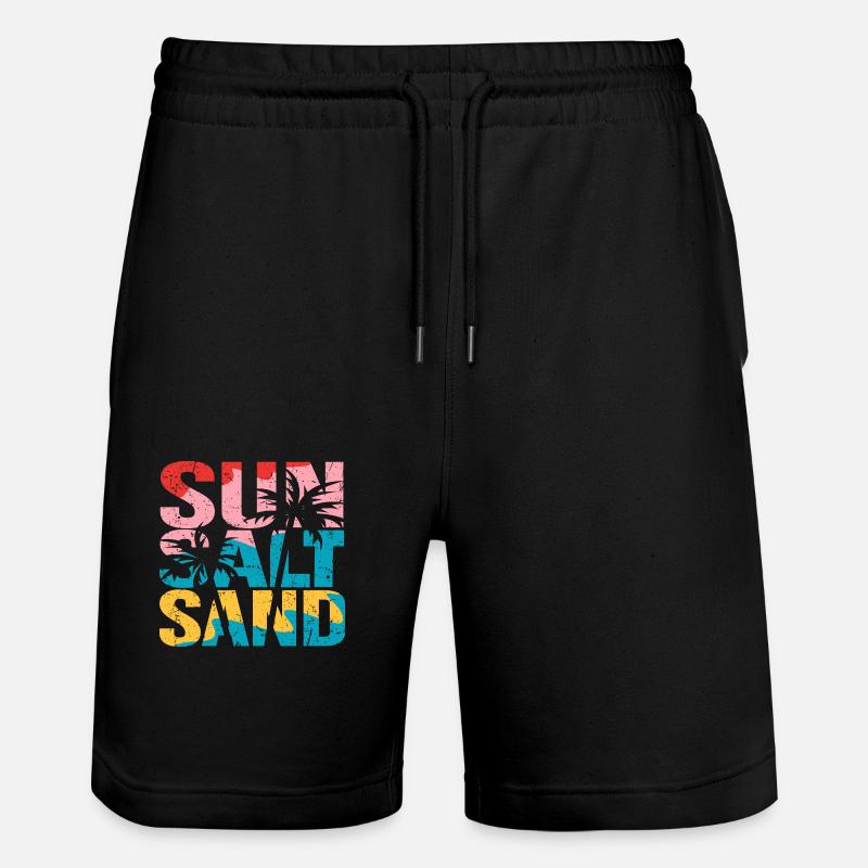 SEL DE SOLEIL SABLE - Short de jogging bio TRAINER Stanley/Stella unisexe - noir
