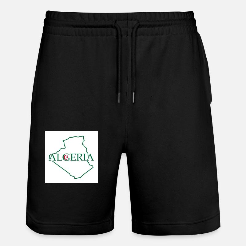 Carte de l’Algérie - Short de jogging bio TRAINER Stanley/Stella unisexe - noir