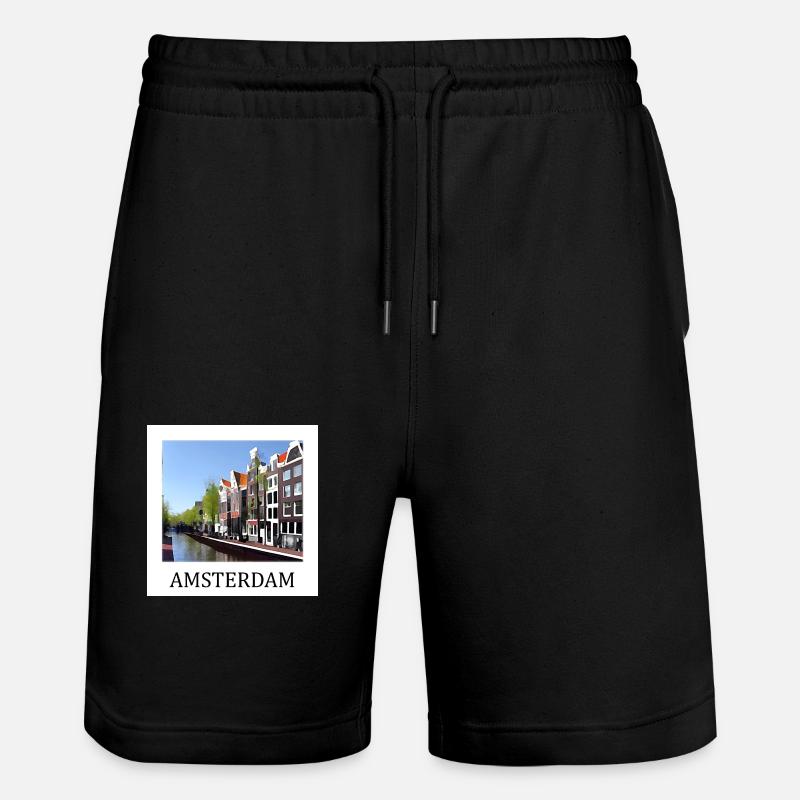 Amsterdam - Short de jogging bio TRAINER Stanley/Stella unisexe - noir