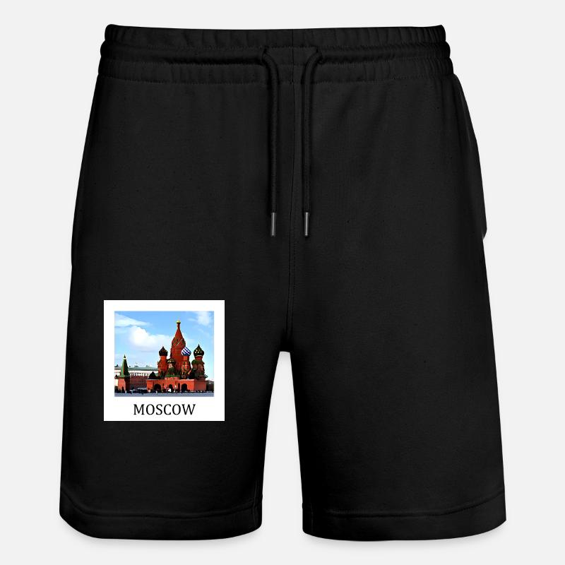 Moskau - Stanley/Stella Unisex Bio Joggingshorts Trainer  - Schwarz