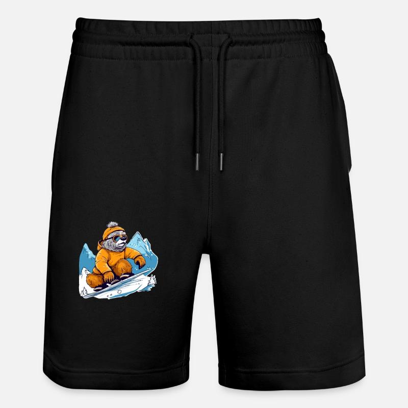 Kiki au snowboard - Short de jogging bio TRAINER Stanley/Stella unisexe - noir