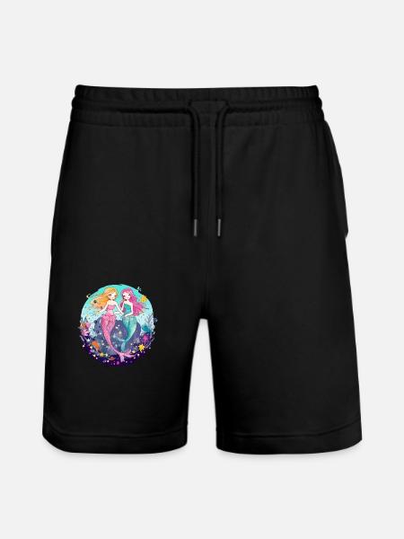 Miki og havfruerne Mina - Stanley/Stella Trainer økologiske unisex joggingshorts - sort