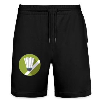Sport - Stanley/Stella Unisex Bio Joggingshorts Trainer  - Schwarz - Vorne - Nik (191cm) & Marisol (170cm)