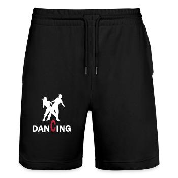 Danse Musique de danse - Short de jogging bio TRAINER Stanley/Stella unisexe - noir - Devant - Nik (191cm) & Marisol (170cm)