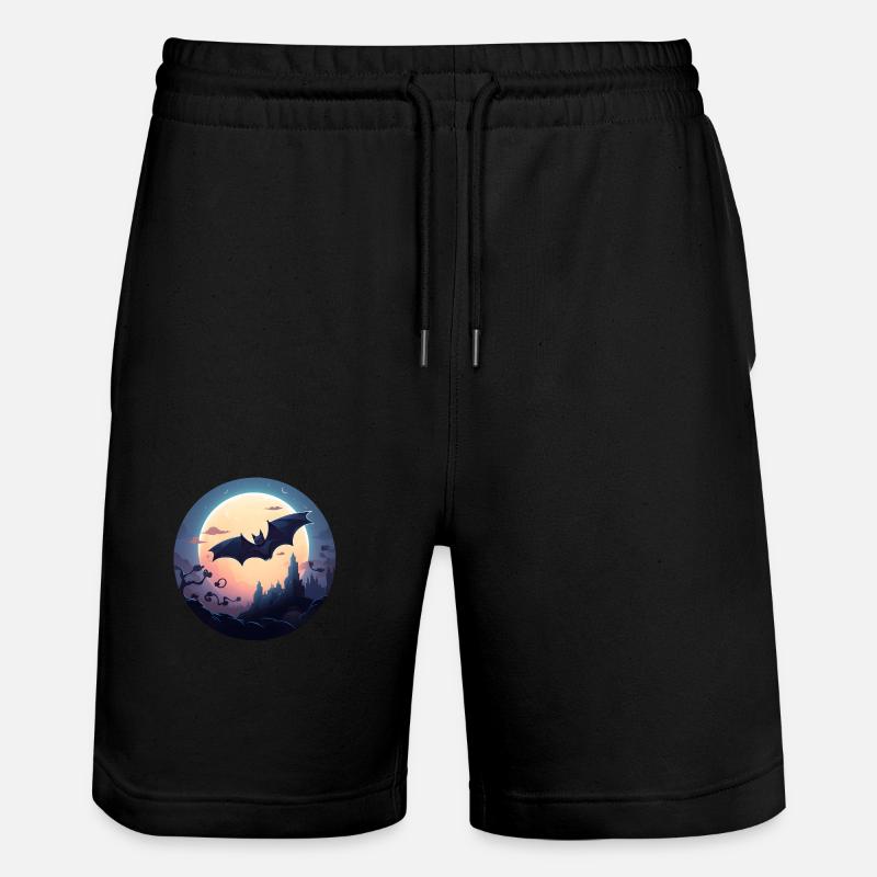 Chauve-souris Pleine Lune - Short de jogging bio TRAINER Stanley/Stella unisexe - noir