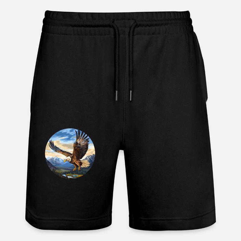 Aigle royal - Short de jogging bio TRAINER Stanley/Stella unisexe - noir