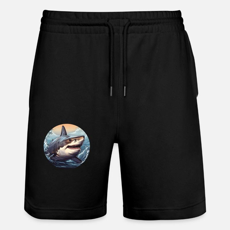 Grand requin blanc - Short de jogging bio TRAINER Stanley/Stella unisexe - noir
