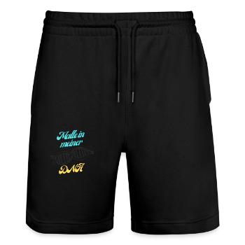 Malle in meiner DNA - Stanley/Stella Unisex Bio Joggingshorts Trainer  - Schwarz - Vorne - Nik (191cm) & Marisol (170cm)