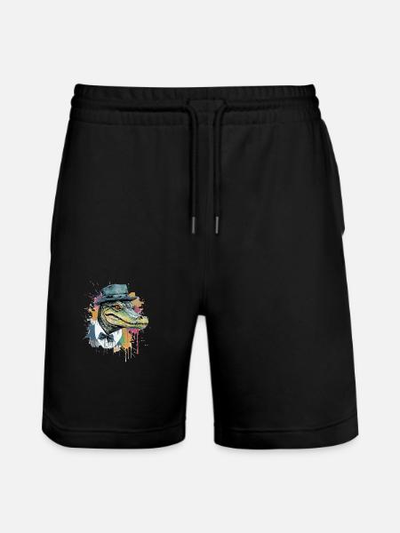 Kifo le crocodile - Short de jogging bio TRAINER Stanley/Stella unisexe - noir