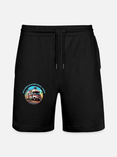 Ich bin dann mal weg - Stanley/Stella Unisex Bio Joggingshorts Trainer  - Schwarz