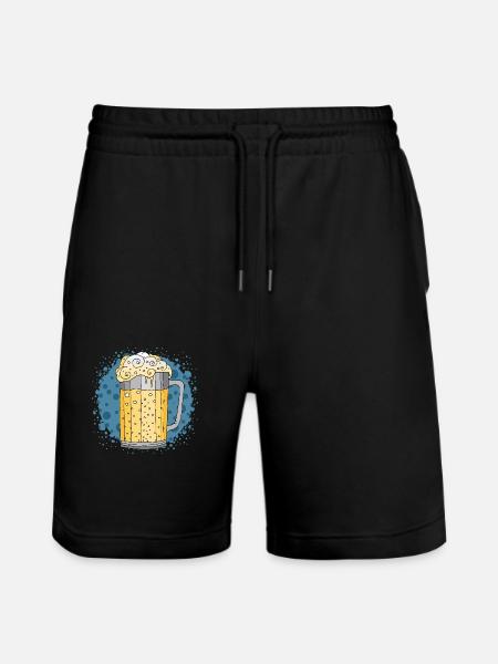 Becher - Stanley/Stella Unisex Bio Joggingshorts Trainer  - Schwarz