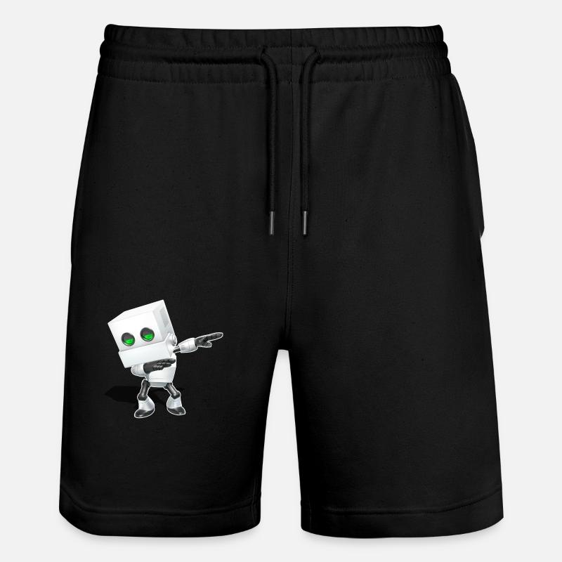 Dabbing Chibi Robot - Short de jogging bio TRAINER Stanley/Stella unisexe - noir