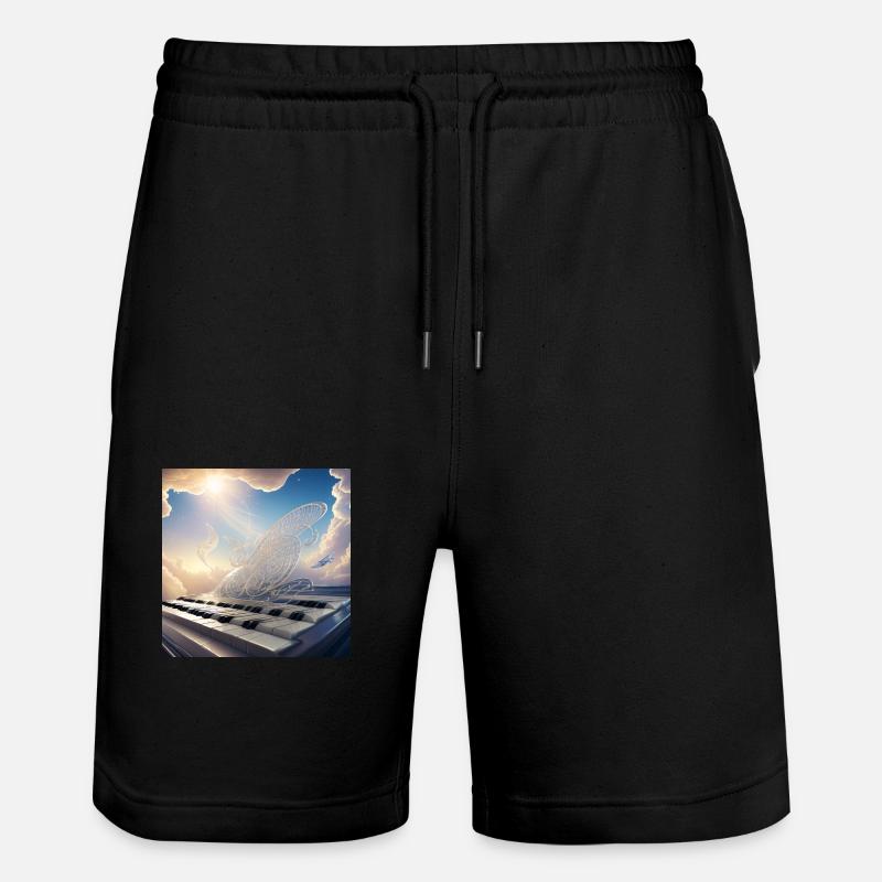 La musique est dans l’air - Short de jogging bio TRAINER Stanley/Stella unisexe - noir