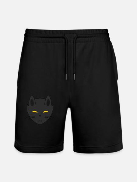 Halloween vampire cat - Stanley/Stella Trainer Unisex Organic Jogging Shorts - black