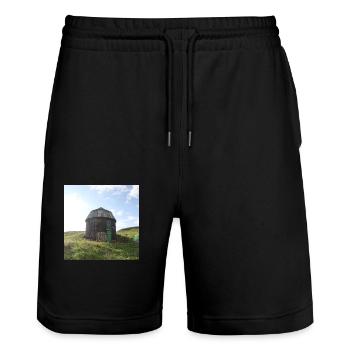 Maison - Short de jogging bio TRAINER Stanley/Stella unisexe - noir - Devant - Nik (191cm) & Marisol (170cm)