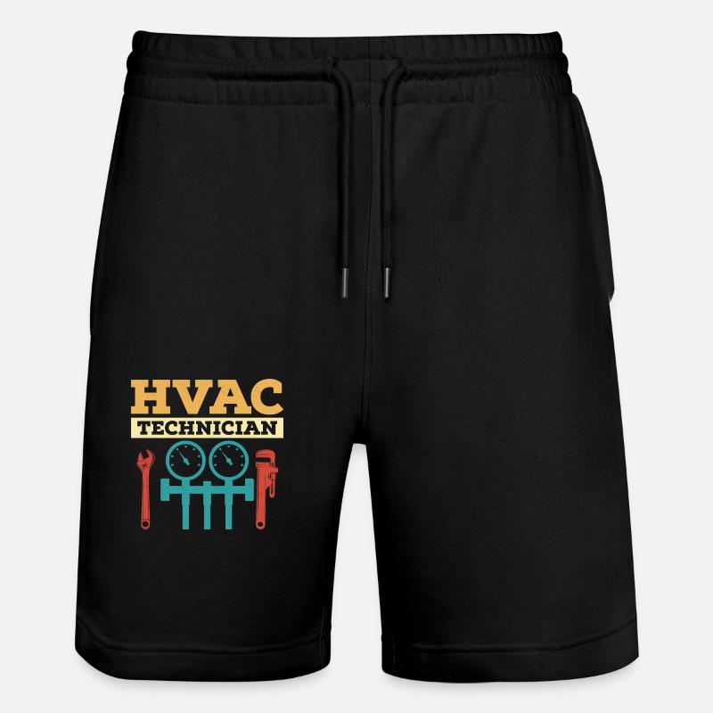 HVAC Technician AC Tech Installer - Stanley/Stella Unisex Bio Joggingshorts Trainer  - Schwarz