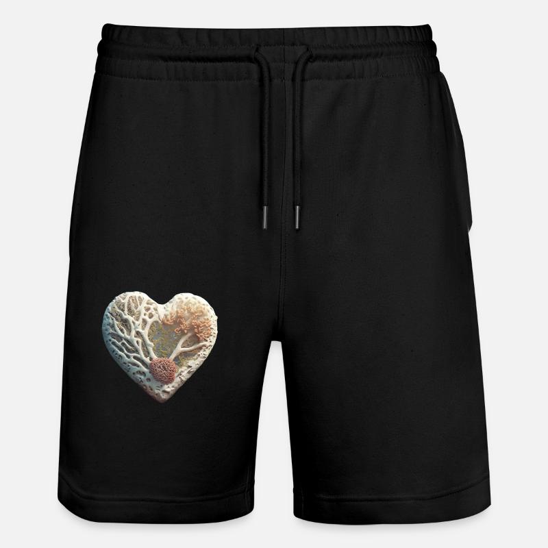 Cœur de la mer - Short de jogging bio TRAINER Stanley/Stella unisexe - noir