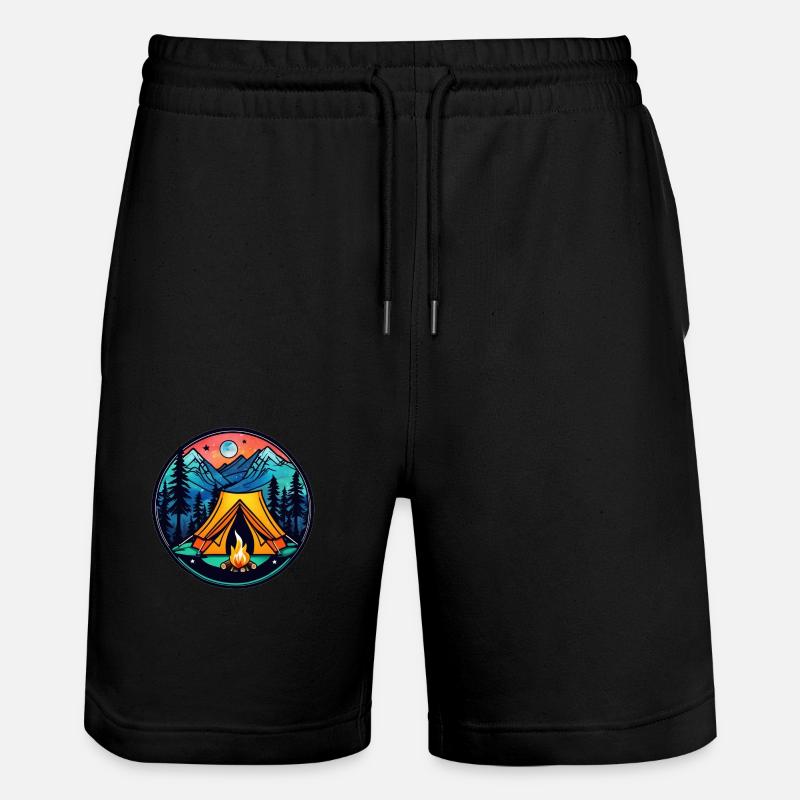 camping et feu de camp - Short de jogging bio TRAINER Stanley/Stella unisexe - noir
