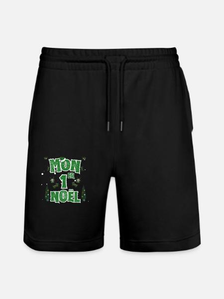 Mon 1er Noël - Short de jogging bio TRAINER Stanley/Stella unisexe - noir