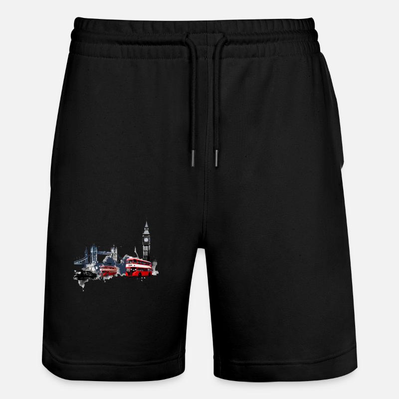 Londres, la capitale vibrante - Short de jogging bio TRAINER Stanley/Stella unisexe - noir