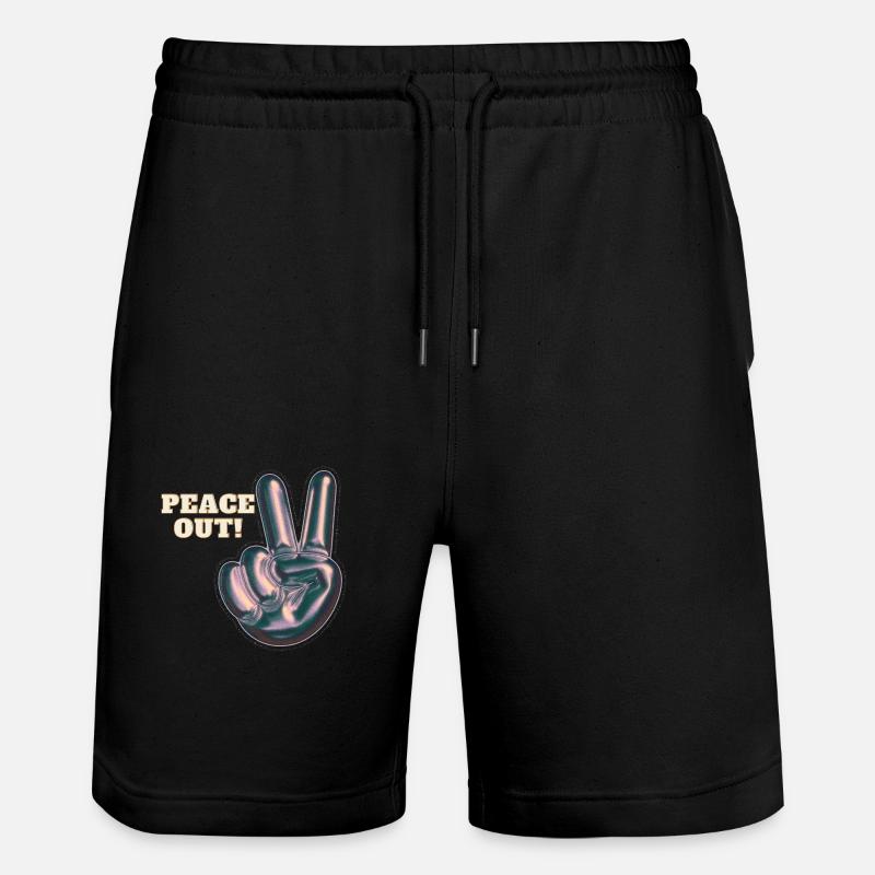 Paix à vous ! - Short de jogging bio TRAINER Stanley/Stella unisexe - noir