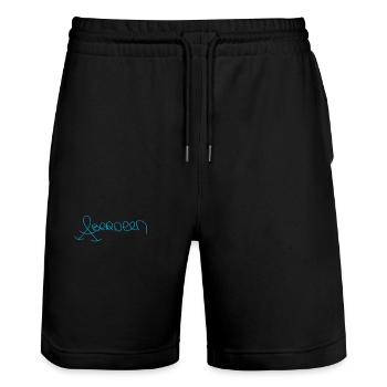 A wie Aberdeen Schottland Souvenir - Stanley/Stella Unisex Bio Joggingshorts Trainer  - Schwarz - Vorne - Nik (191cm) & Marisol (170cm)