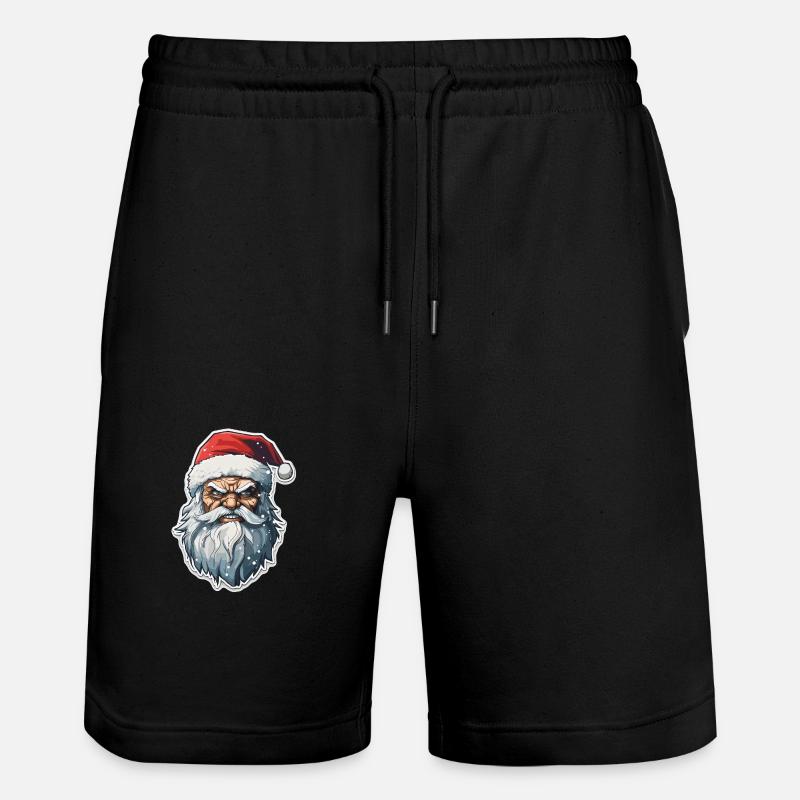 Père Noël - illustration - Short de jogging bio TRAINER Stanley/Stella unisexe - noir