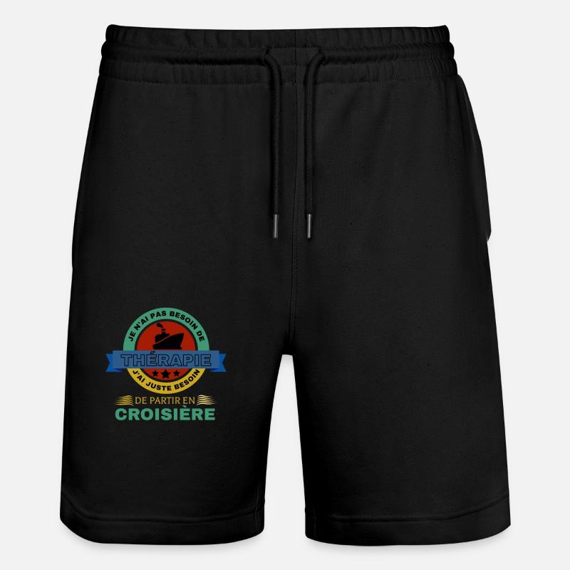Croisière - Short de jogging bio TRAINER Stanley/Stella unisexe - noir