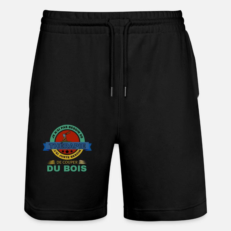 Bûcheron Bois - Short de jogging bio TRAINER Stanley/Stella unisexe - noir