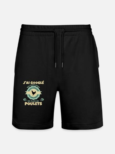 Poulet - Short de jogging bio TRAINER Stanley/Stella unisexe - noir