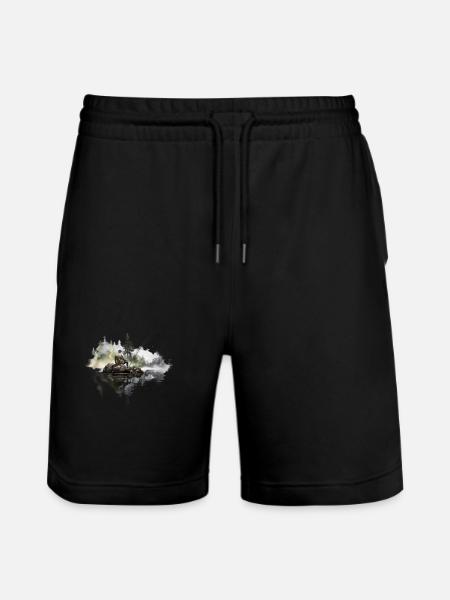 Fiske Fiske Äventyr Fiske Kläder Fiske Skjorta - Ekologiska joggingshorts Trainer unisex från Stanley/Stella - svart