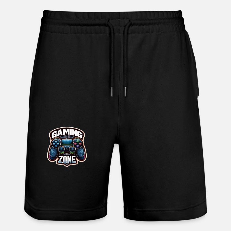 Gaming Zone - Controller Illustration - Stanley/Stella Unisex Bio Joggingshorts Trainer  - Schwarz