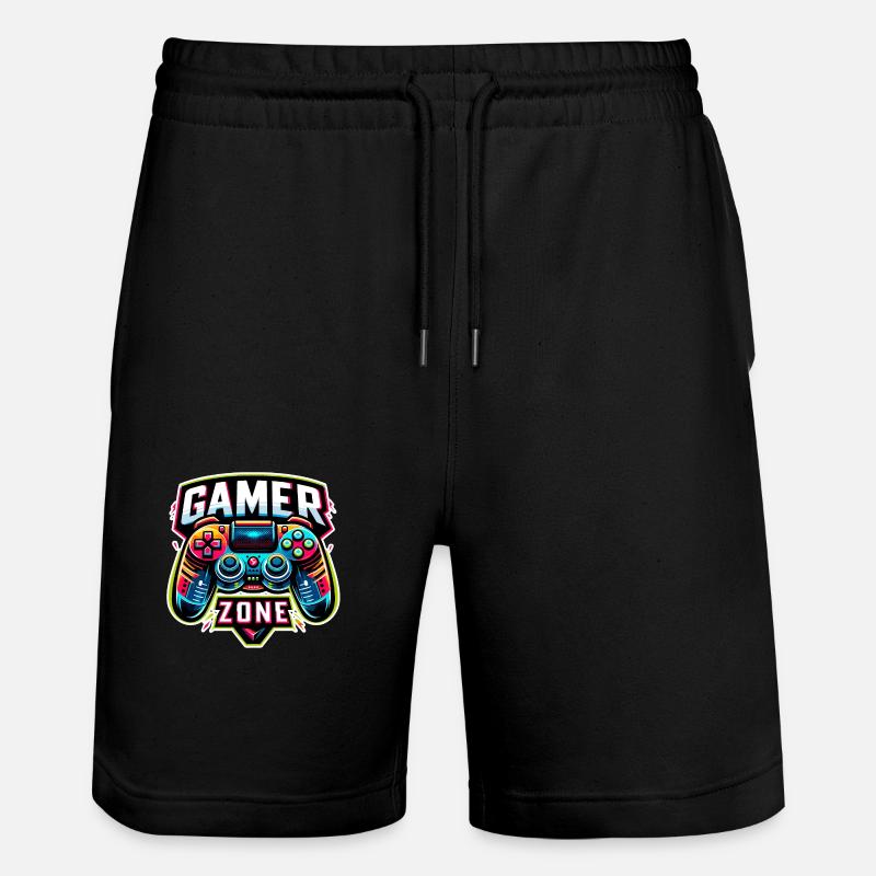 Gamer Zone - Controller Illustration - Stanley/Stella Unisex Bio Joggingshorts Trainer  - Schwarz