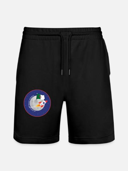 Algerian Space Agency - Stanley/Stella Trainer Unisex Organic Jogging Shorts - black