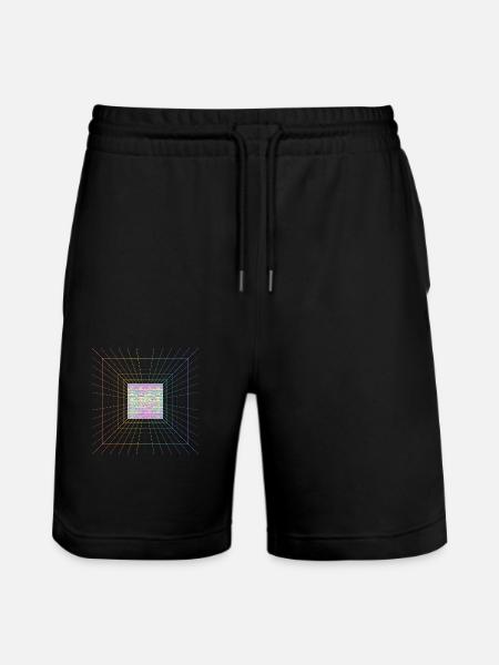 90er Design - Stanley/Stella Unisex Bio Joggingshorts Trainer - Schwarz