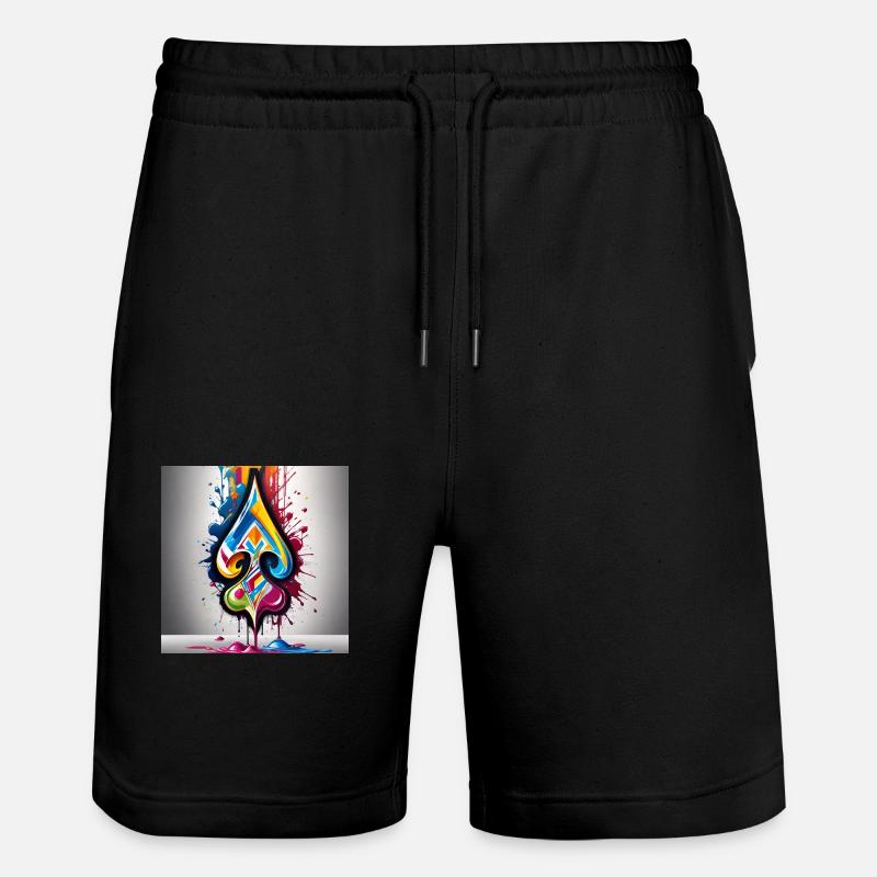 Graffiti Bêches - Short de jogging bio TRAINER Stanley/Stella unisexe - noir