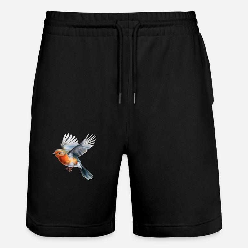 Robin-Flug - Stanley/Stella Unisex Bio Joggingshorts Trainer  - Schwarz