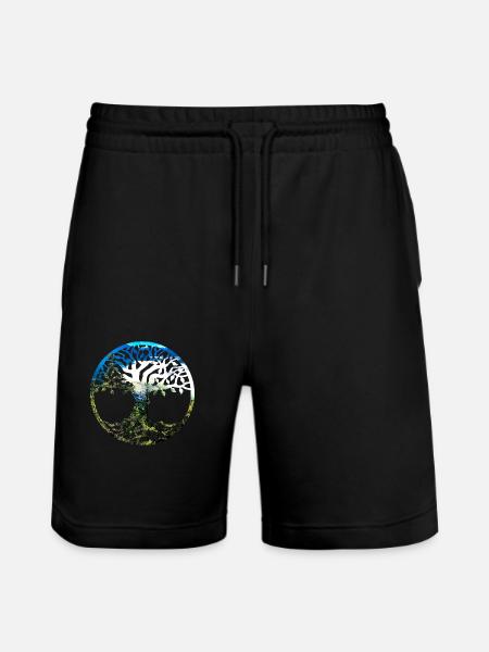 BaumdesLebensZillertal - Stanley/Stella Unisex Bio Joggingshorts Trainer  - Schwarz
