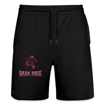 Blumen Frauen Frauenpower Design Kunst Weiblicher Stil - Stanley/Stella Unisex Bio Joggingshorts Trainer  - Schwarz - Vorne - Nik (191cm) & Marisol (170cm)