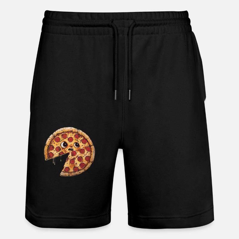 Pizza - Stanley/Stella Unisex Bio Joggingshorts Trainer  - Schwarz