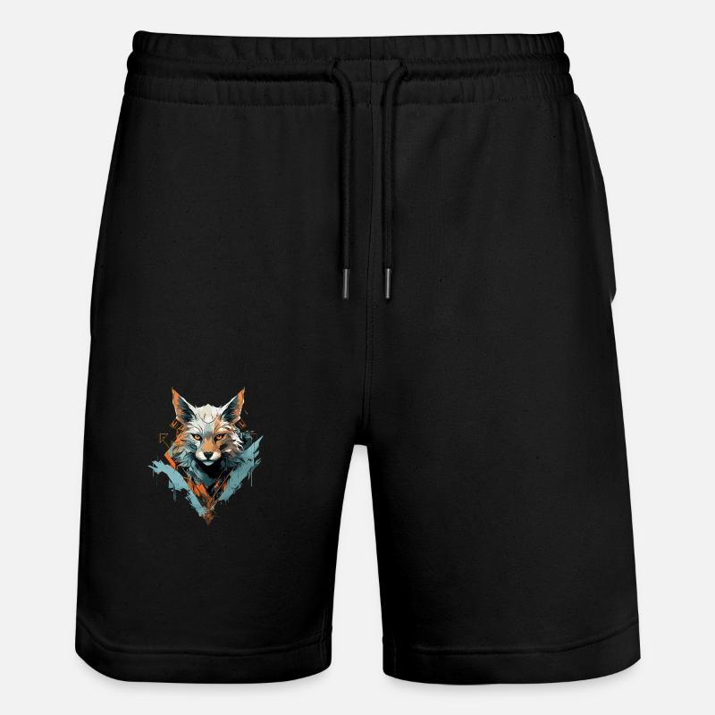 Le renard murmure l’élégance - Short de jogging bio TRAINER Stanley/Stella unisexe - noir