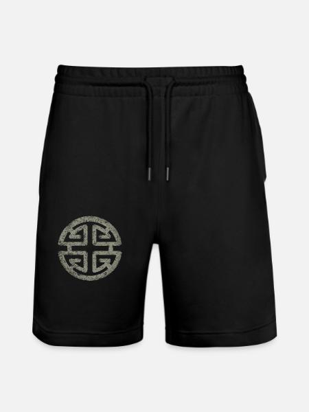 Dragon - Chinese Symbol - Horoscope - Stanley/Stella Trainer Unisex Organic Jogging Shorts - black