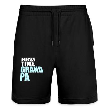 Première fois grand-père Meilleur grand-père Grand-père Amour Grand-père - Short de jogging bio TRAINER Stanley/Stella unisexe - noir - Devant - Nik (191cm) & Marisol (170cm)