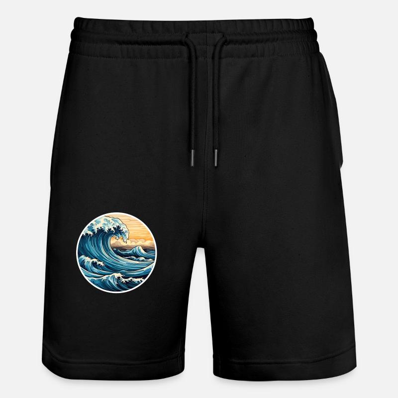 Surf - Stanley/Stella Trainer Unisex Organic Jogging Shorts - black