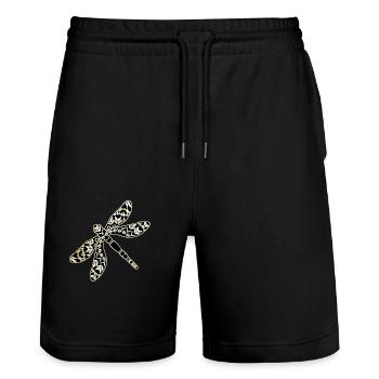 Libellule - Short de jogging bio TRAINER Stanley/Stella unisexe - noir - Devant - Nik (191cm) & Marisol (170cm)