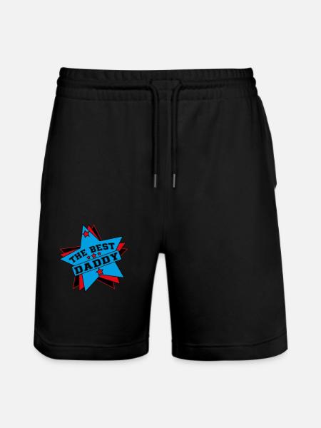 THE BEST DADDY - Stanley/Stella Trainer Unisex Organic Jogging Shorts - black