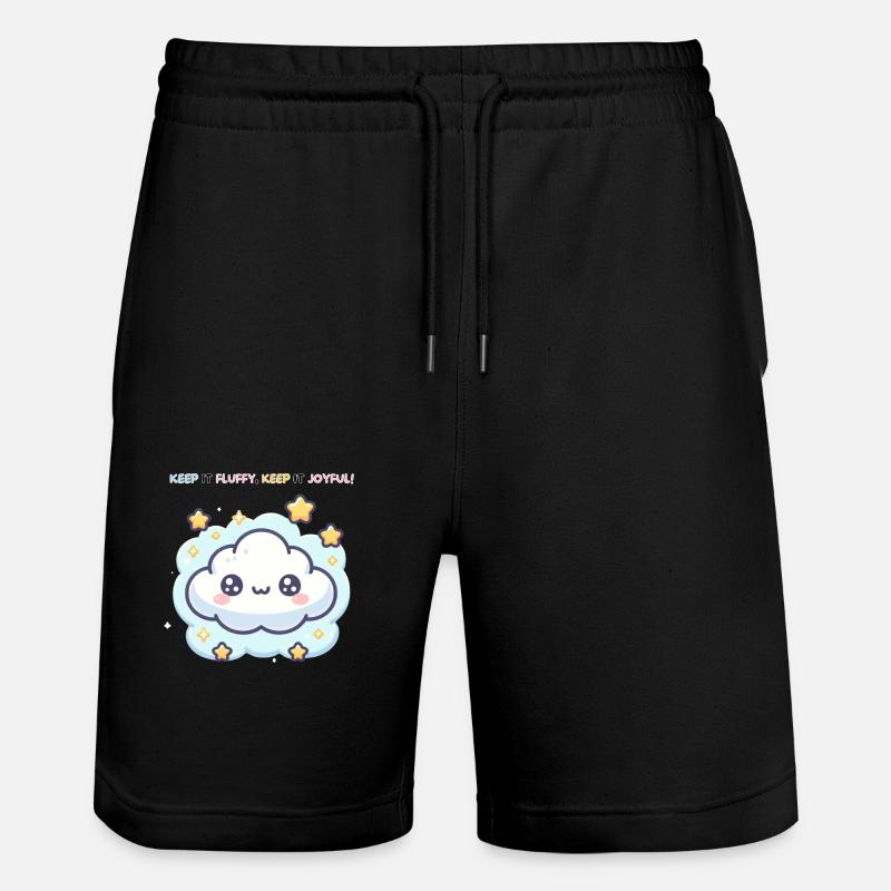 Gardez-le moelleux Restez joyeux ! - Short de jogging bio TRAINER Stanley/Stella unisexe - noir