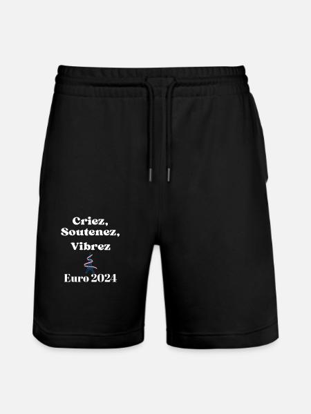 Shout, support, vibrate - Stanley/Stella Trainer Unisex Organic Jogging Shorts - black