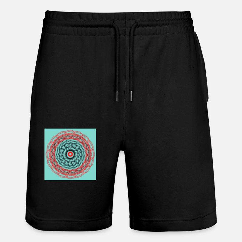 Design géométrique abstrait - Short de jogging bio TRAINER Stanley/Stella unisexe - noir