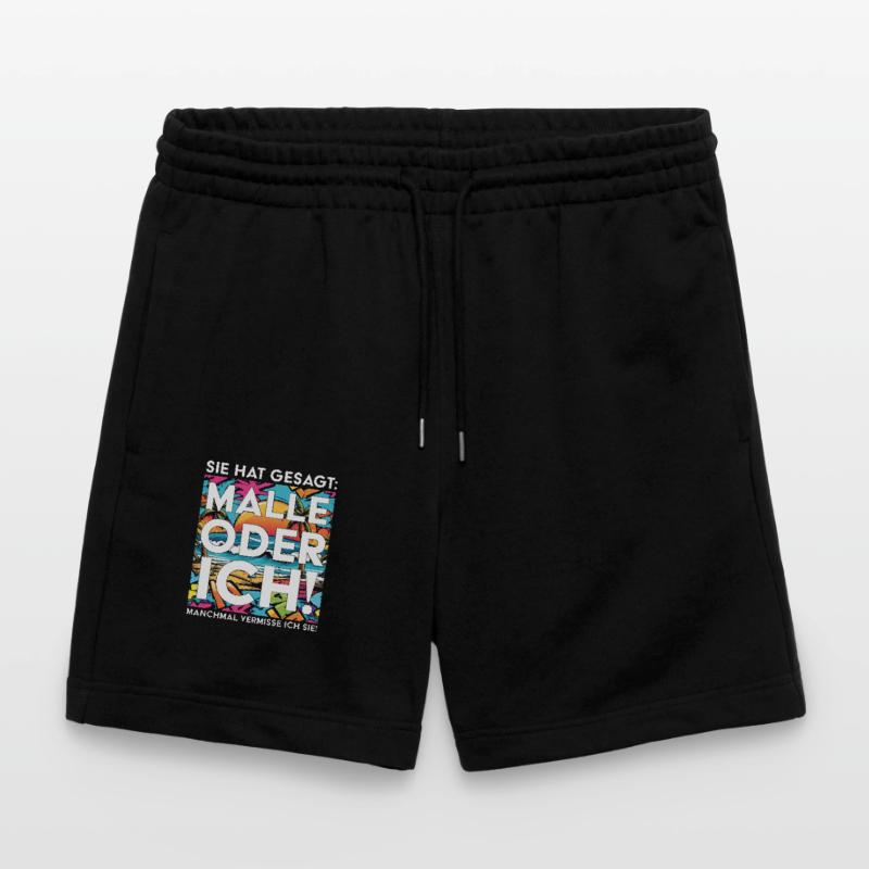 Lustiger Mallorca Spruch Malle oder ich Stanley/Stella Unisex Bio Joggingshorts Trainer 